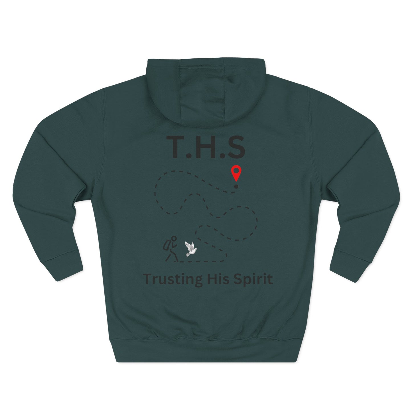 Adult T.H.S Trusting His Spirit Specialty Hoodie Black Letters