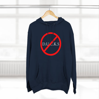 Adult Ducks Christian White Words Pullover Hoodie