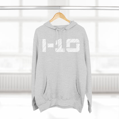 Adult I-10 Christian White Words Pullover Hoodie
