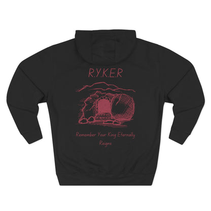 RYKER Christian Marron Letters Hoodie