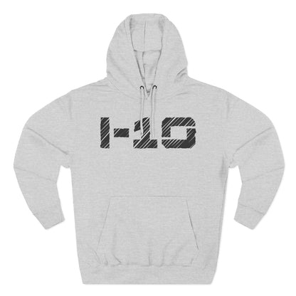 Adult I-10 Christian Black Words Pullover Hoodie
