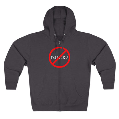 Ducks Christian White Words Hoodie Zipper