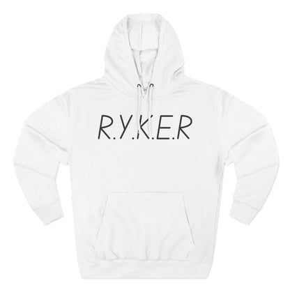 Adult RYKER Christian Black Letters Pullover Hoodie