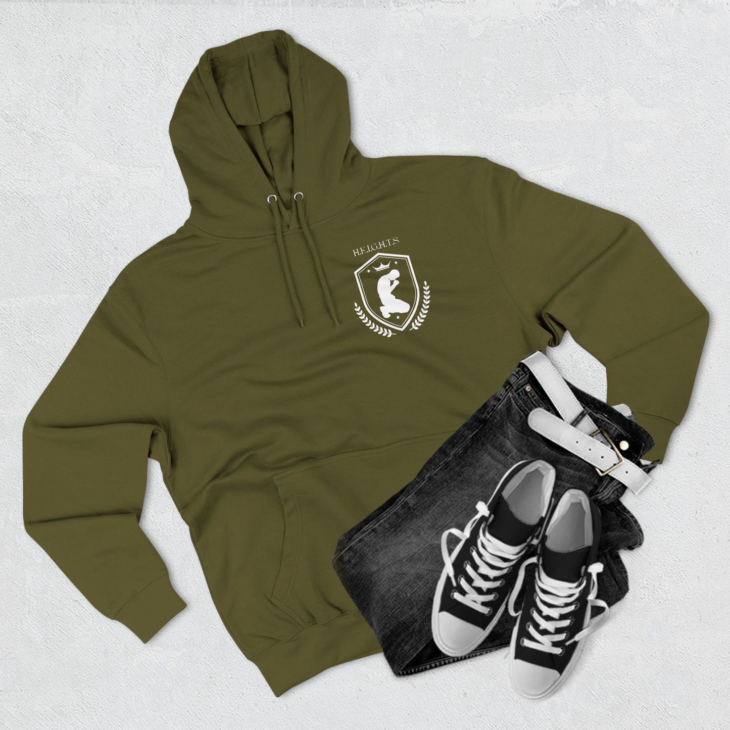 Heights White Hoodie