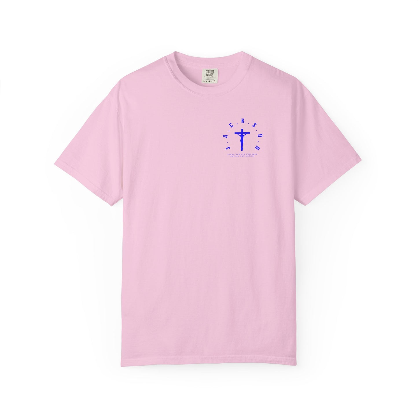 Jackson Believing Christian Blue Letters & Cross