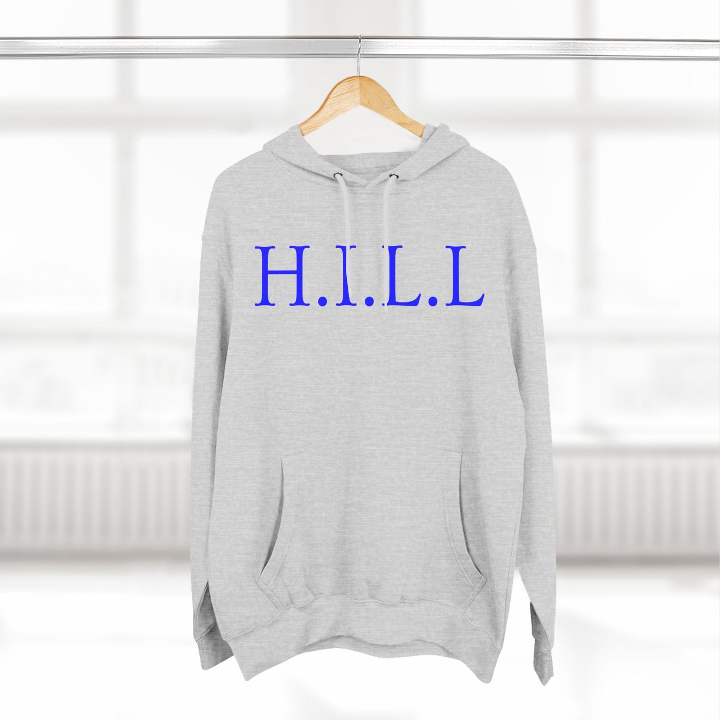 Hill Christian Blue Words Hoodie