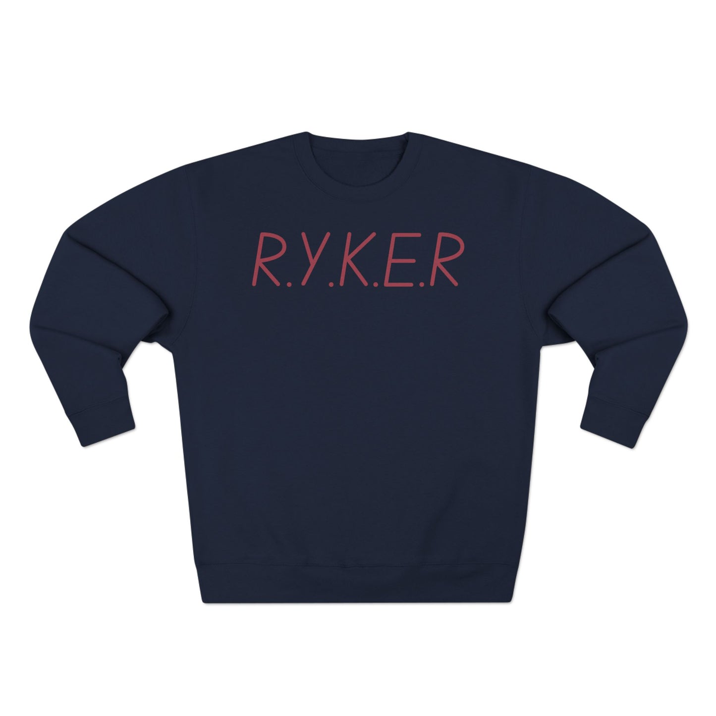 RYKER Christian Marron Letters Crewneck