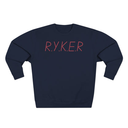 RYKER Christian Marron Letters Crewneck