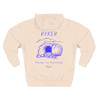 RYKER Christian Blue Letters Hoodie