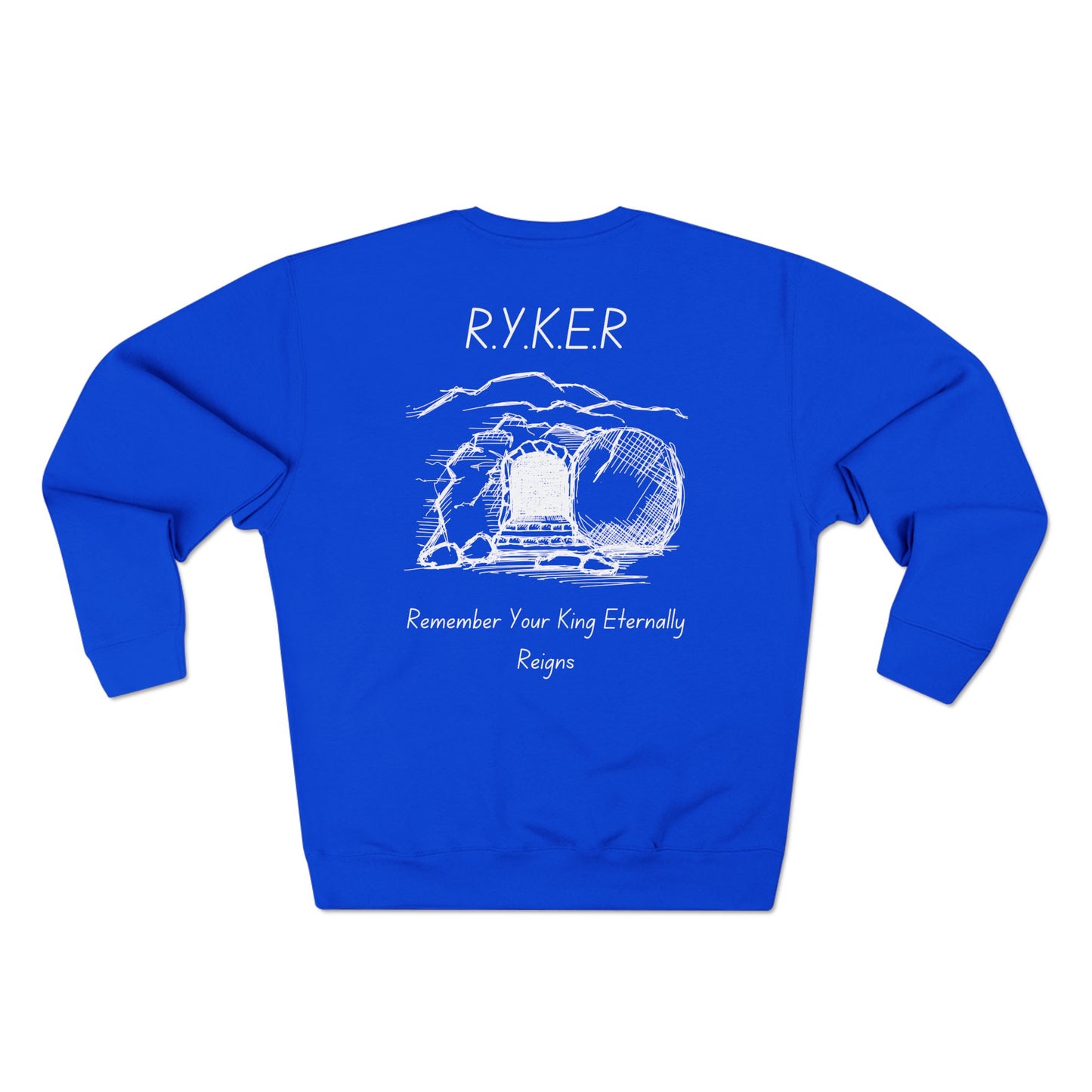 RYKER Christian White Letters Crewneck
