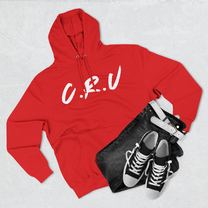 Adult Cru White Pullover Hoodie