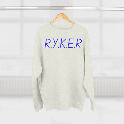 RYKER Christian Blue Letters Crewneck
