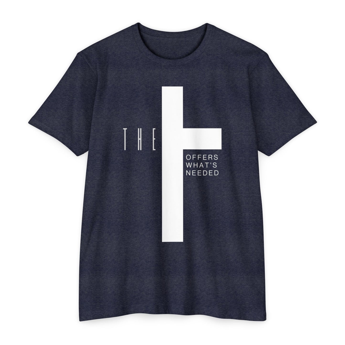 Adult T-Town Black Cross & Letters Premium Tee