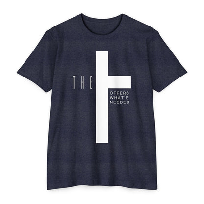 Adult T-Town Black Cross & Letters Premium Tee