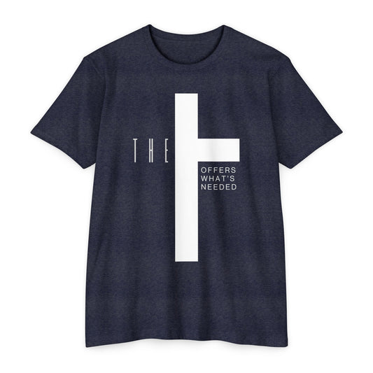 Adult T-Town Black Cross & Letters Premium Tee