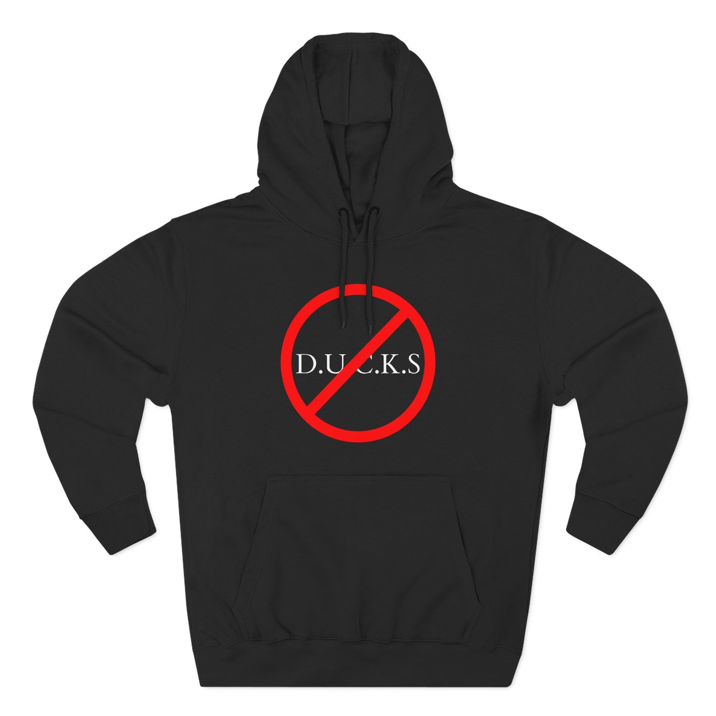 Adult Ducks Christian White Words Pullover Hoodie
