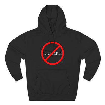Adult Ducks Christian White Words Pullover Hoodie