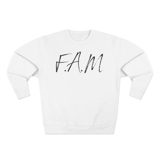 Adult Fam Black Words Crewneck