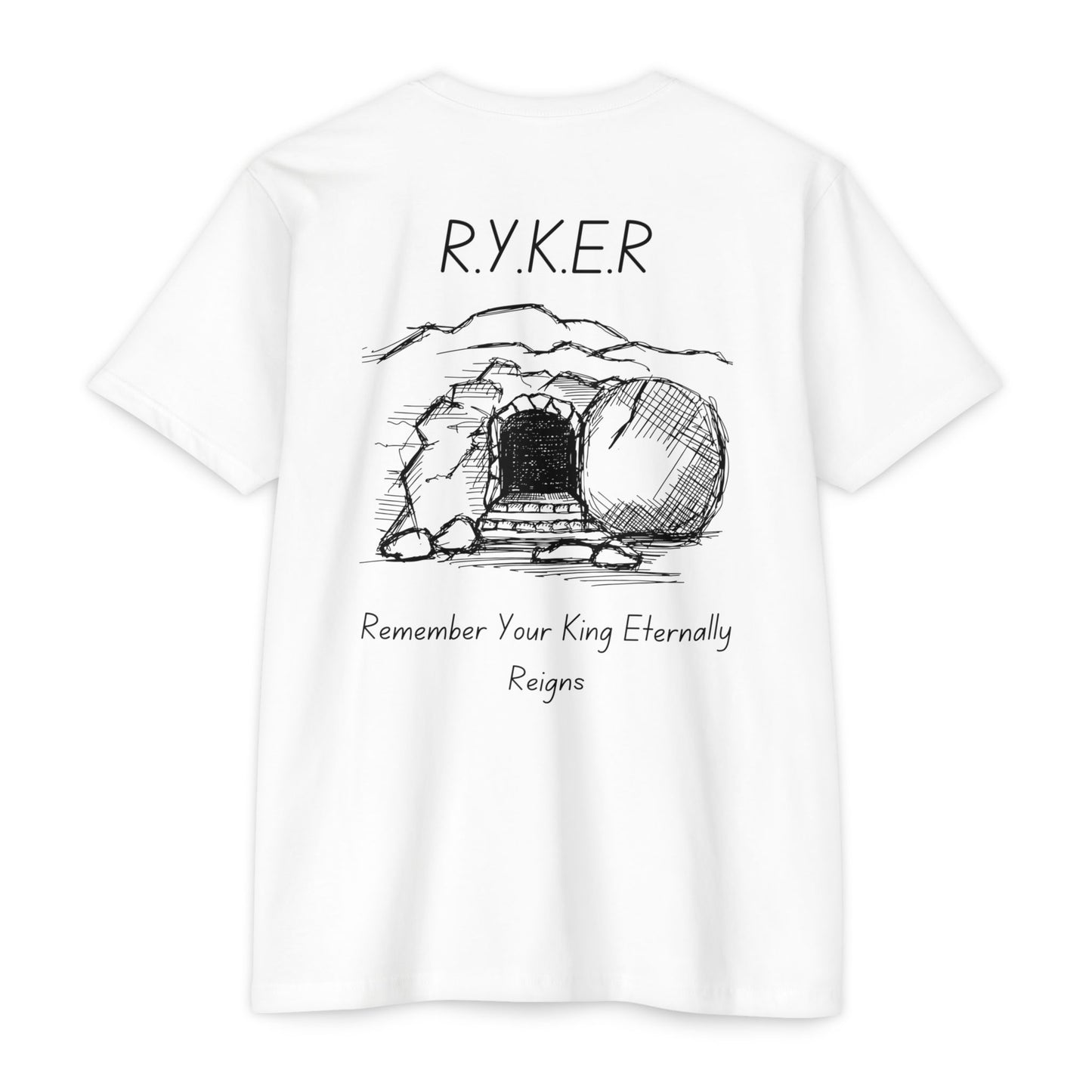 Adult RYKER Christian Black Letters Premium Tee
