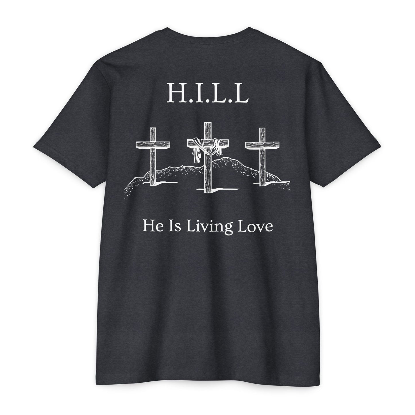 Adult Hill Christian White Words Premium tee