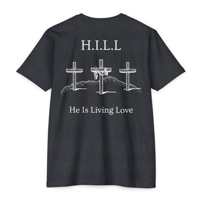 Adult Hill Christian White Words Premium tee