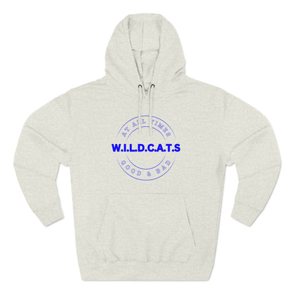 Wildcats Christian Blue Letters & Picture Hoodie
