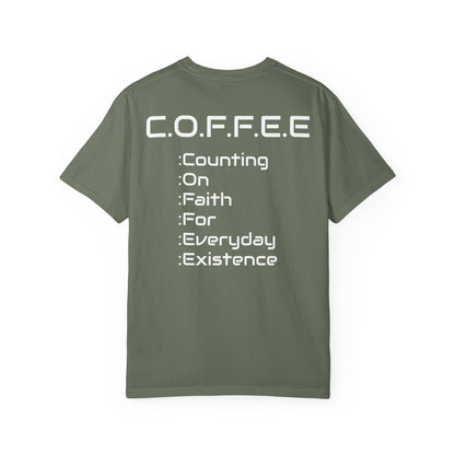 Adult Coffee Christian White Words Only