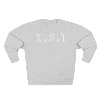 Adult 931 Crewneck White Words