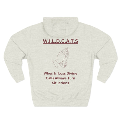 Wildcats Christian Marron Letters & Picture Hoodie