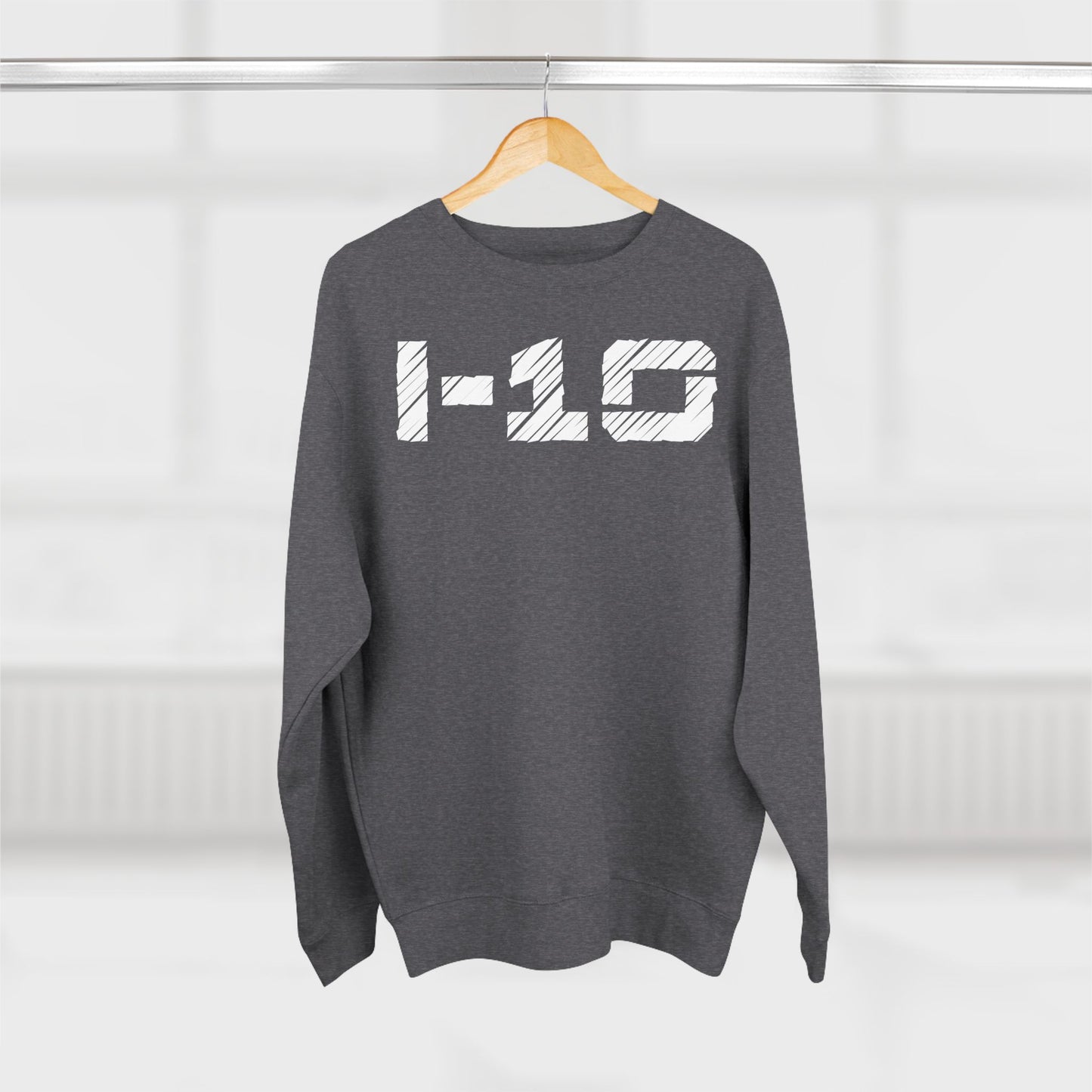 Adult I-10 Christian White Words Crewneck