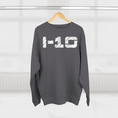 Adult I-10 Christian White Words Crewneck