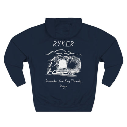 Adult RYKER Christian White Letters Pullover Hoodie