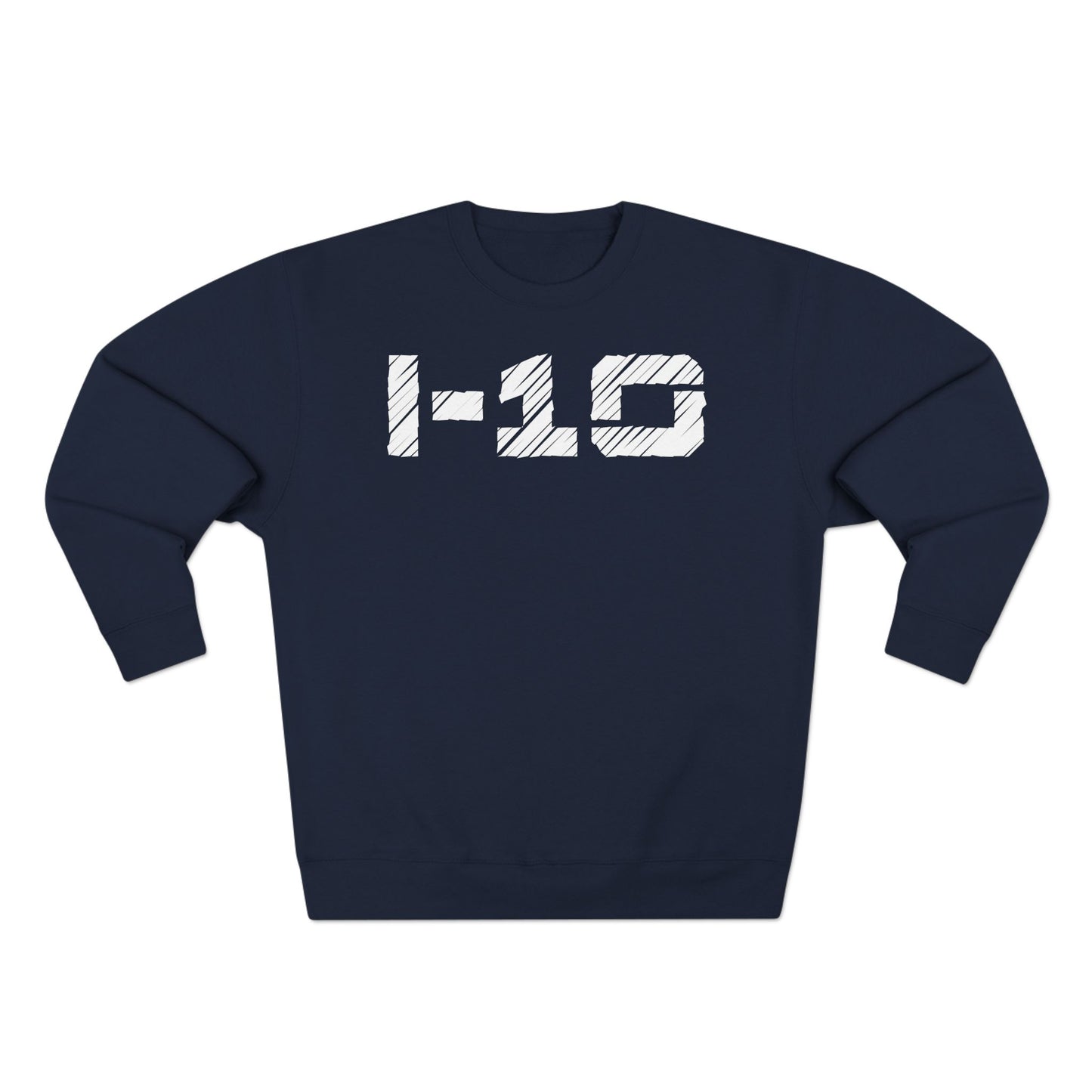Adult I-10 Christian White Words Crewneck