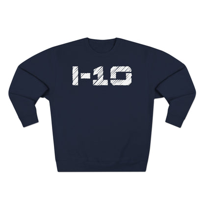 Adult I-10 Christian White Words Crewneck