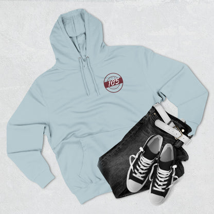 Adult 105 Christian Marron and White Letters Hoodie