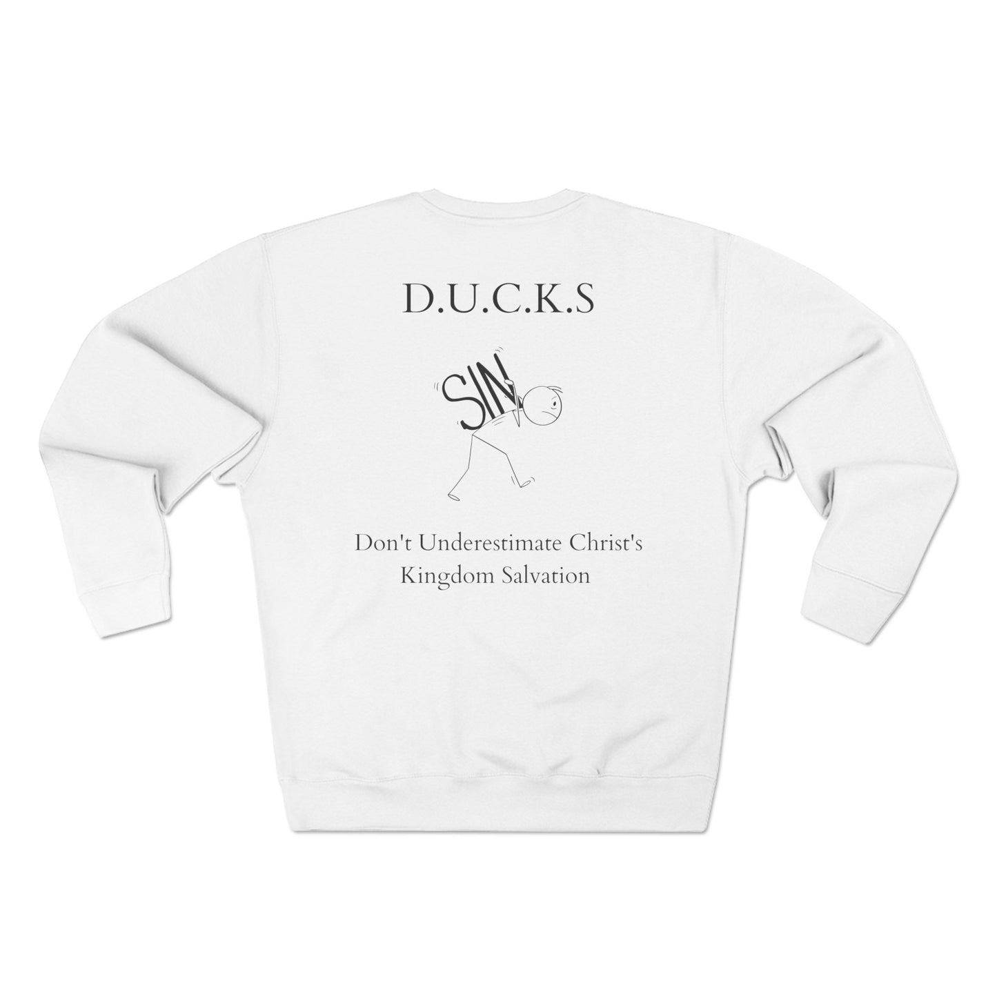 Adult DUCKS Christian Black Crewneck