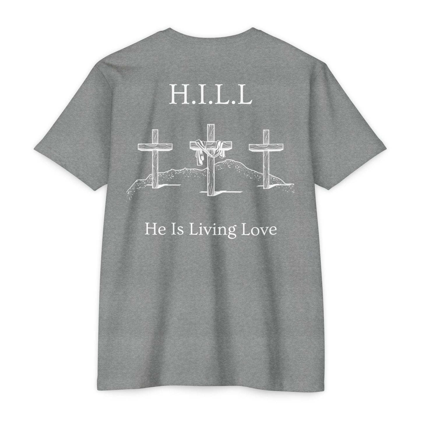 Adult Hill Christian White Words Premium tee