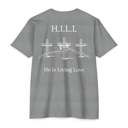 Adult Hill Christian White Words Premium tee