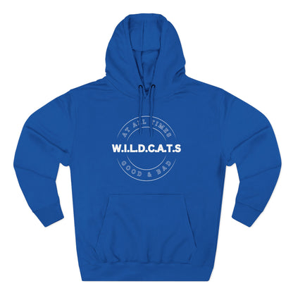 Adult Wildcats Christian White Letters & Picture Pullover Hoodie