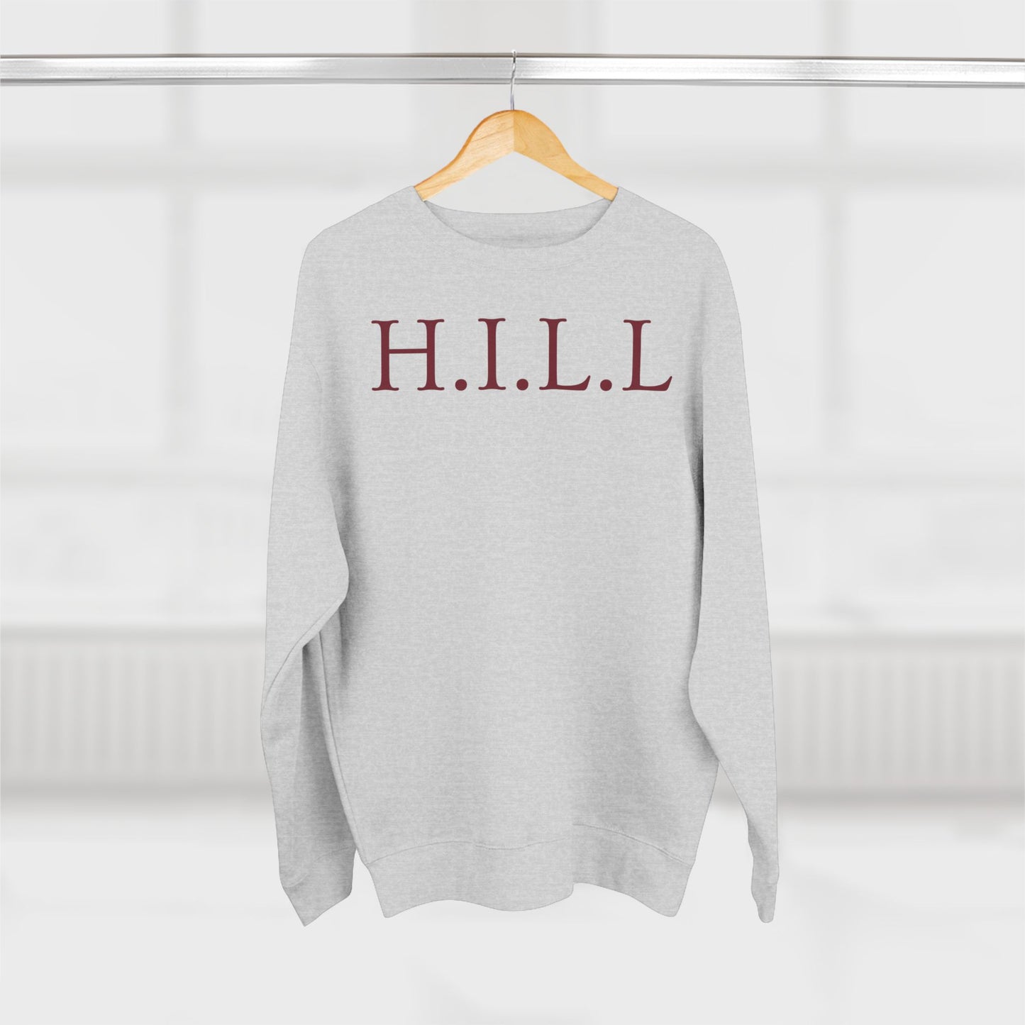 Hill Christian Marron Words Crewneck