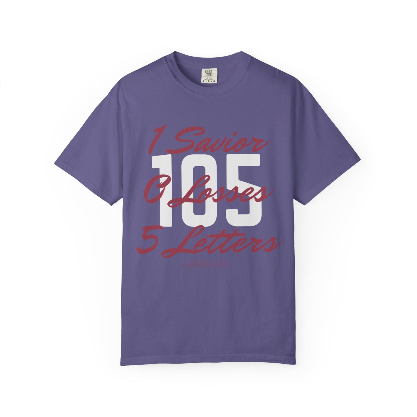 Adult 105 Christian Marron and White Letters