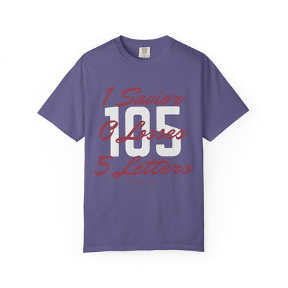 Adult 105 Christian Marron and White Letters