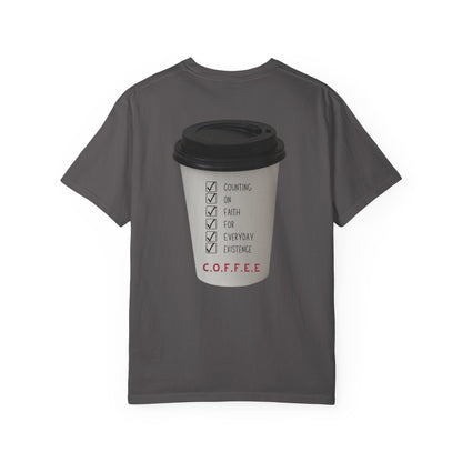 Adult Coffee Christian White Letters & Image