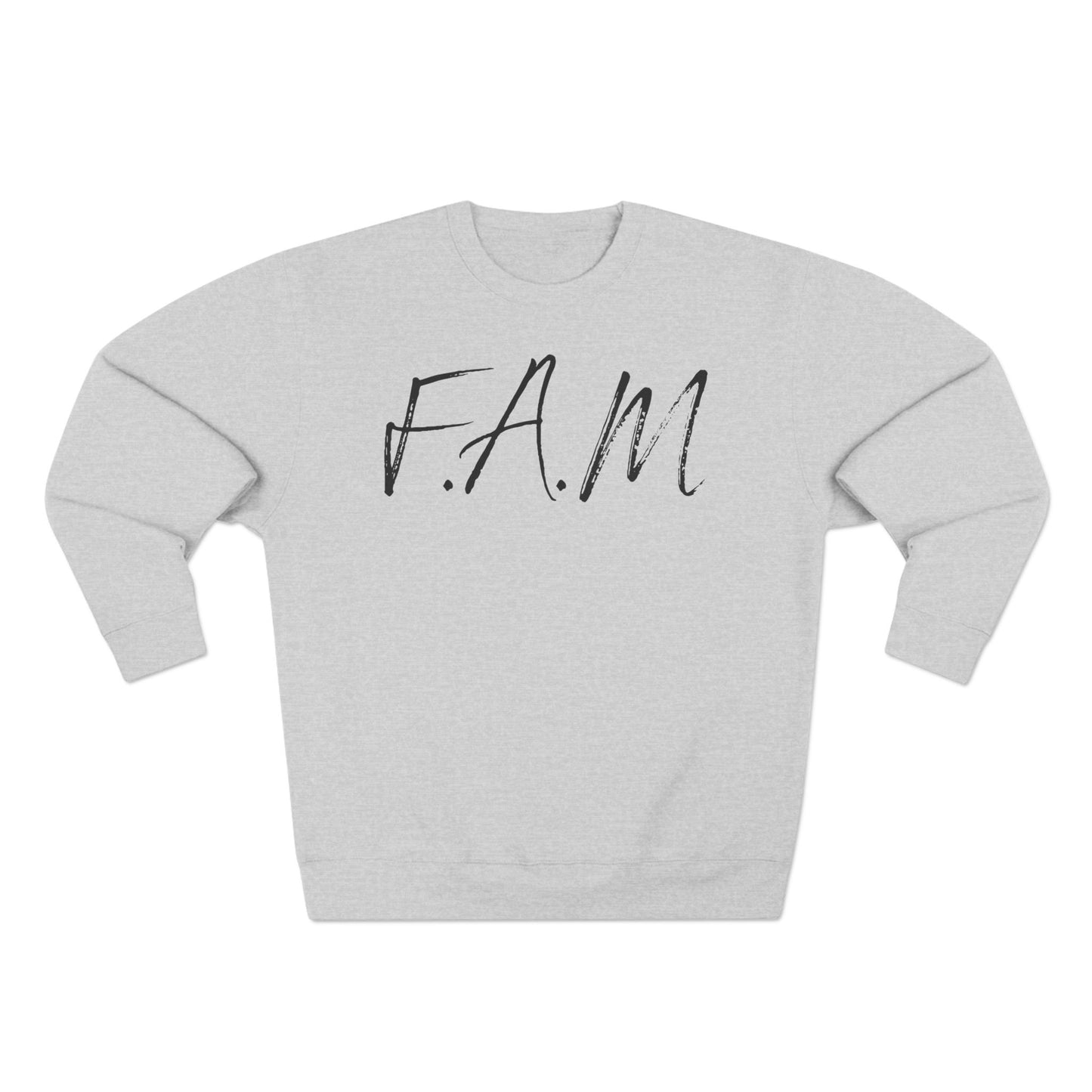 Adult Fam Black Words Crewneck