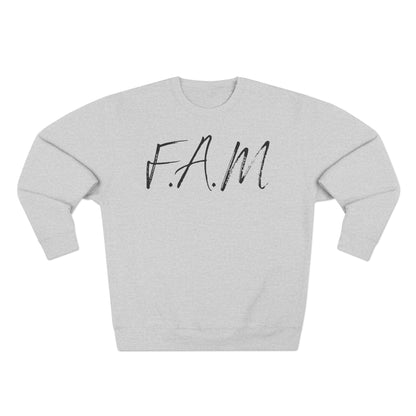 Adult Fam Black Words Crewneck