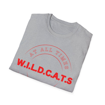 Wildcats Christian Red Letters & Picture