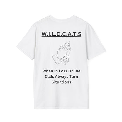 Wildcats Christian Black Letters & Picture