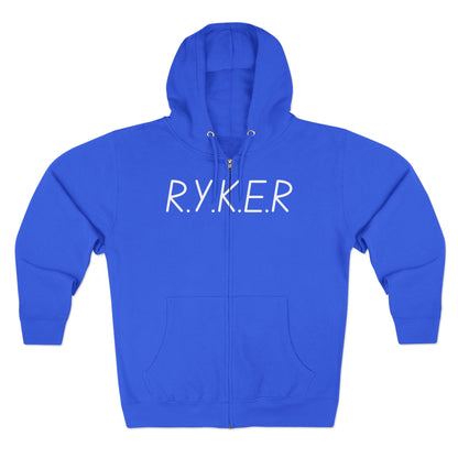 RYKER Christian White Letters Hoodie Zipper