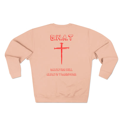 Swat Christian Red Words Crewneck