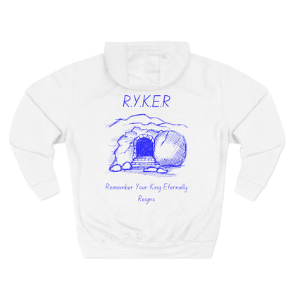 RYKER Christian Blue Letters Hoodie